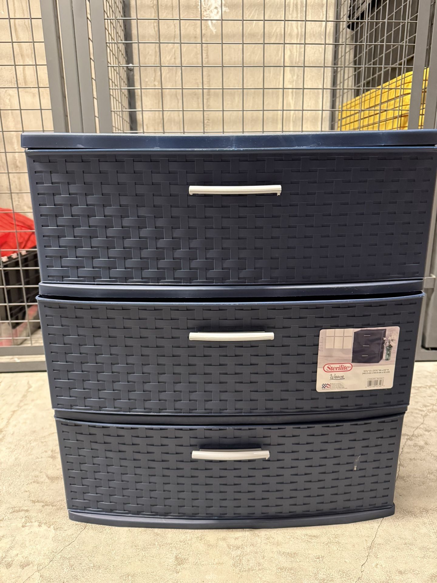 Sterilite 3 Drawer Plastic Storage