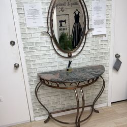 Console Table And Mirror 