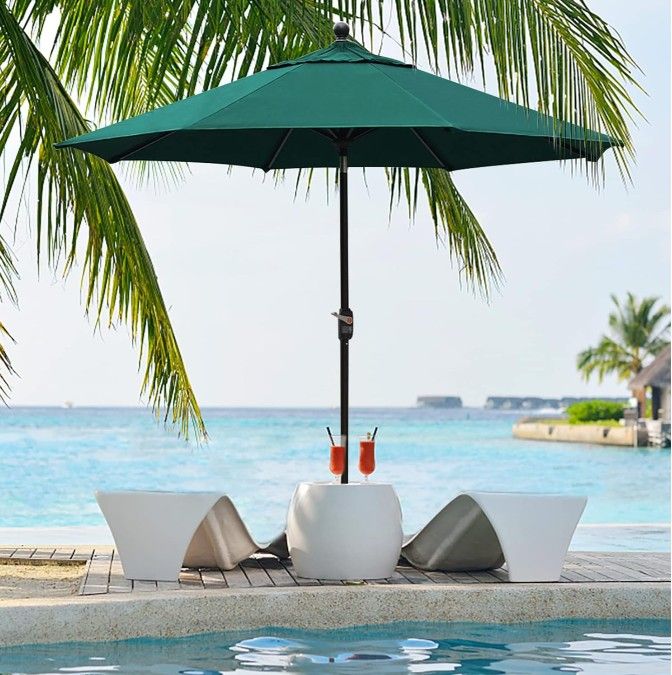 9ft Outdoor patio Umbrella - teal