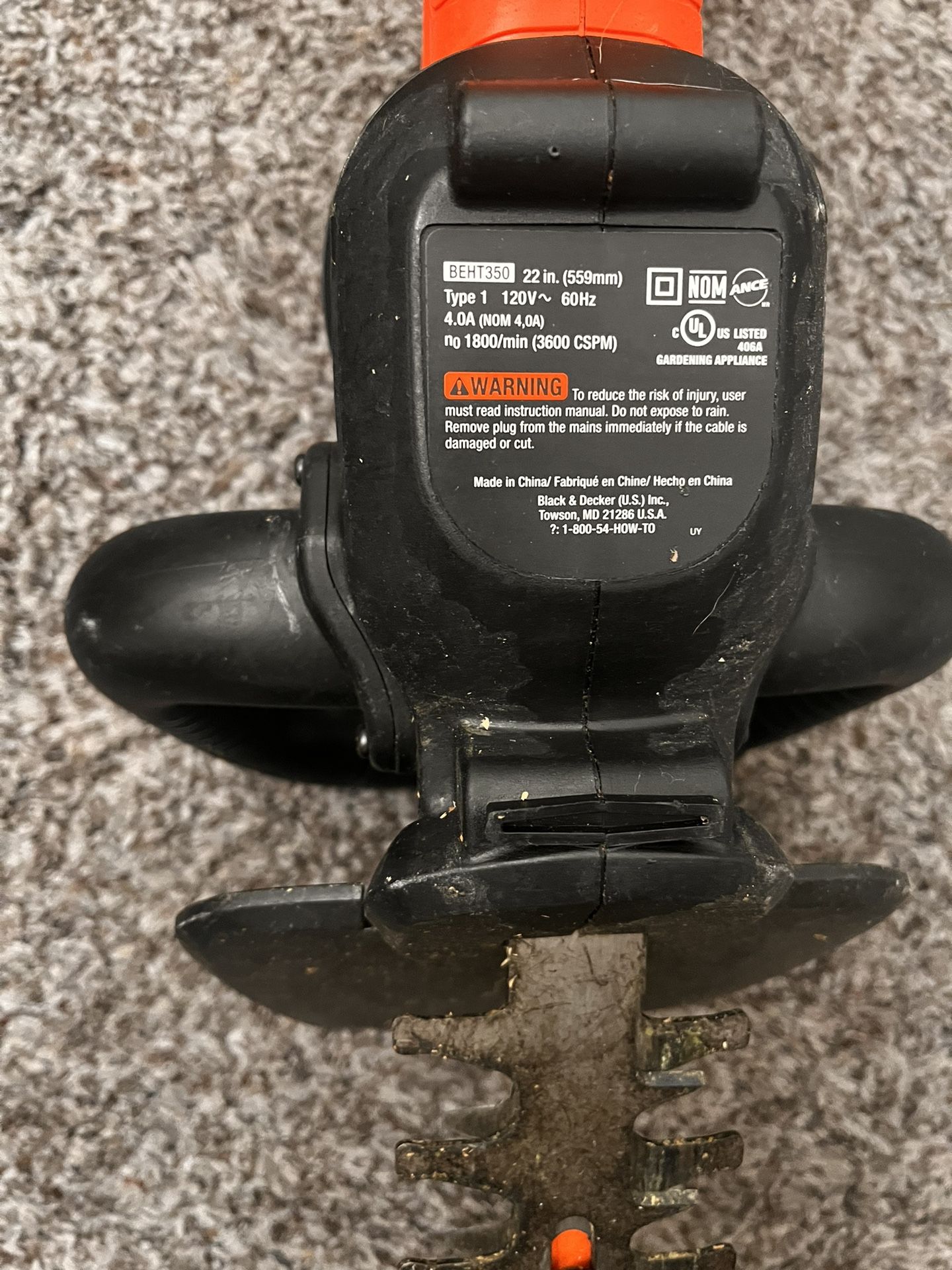 Black+ Decker Hedge Trimmer