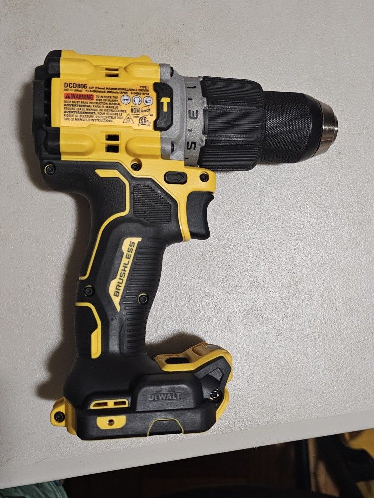 (NEW) 20V XR Brushless Cordless 1/2 in. Hammer Drill (Tool-Only)