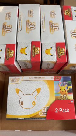 Pokemon TCG Costco 30th Anniversary ETB + Booster Bundle New Sealed