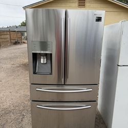 Samsung Silver Stainless Steel Refrigerator For Sale $500 Or Best Offer
