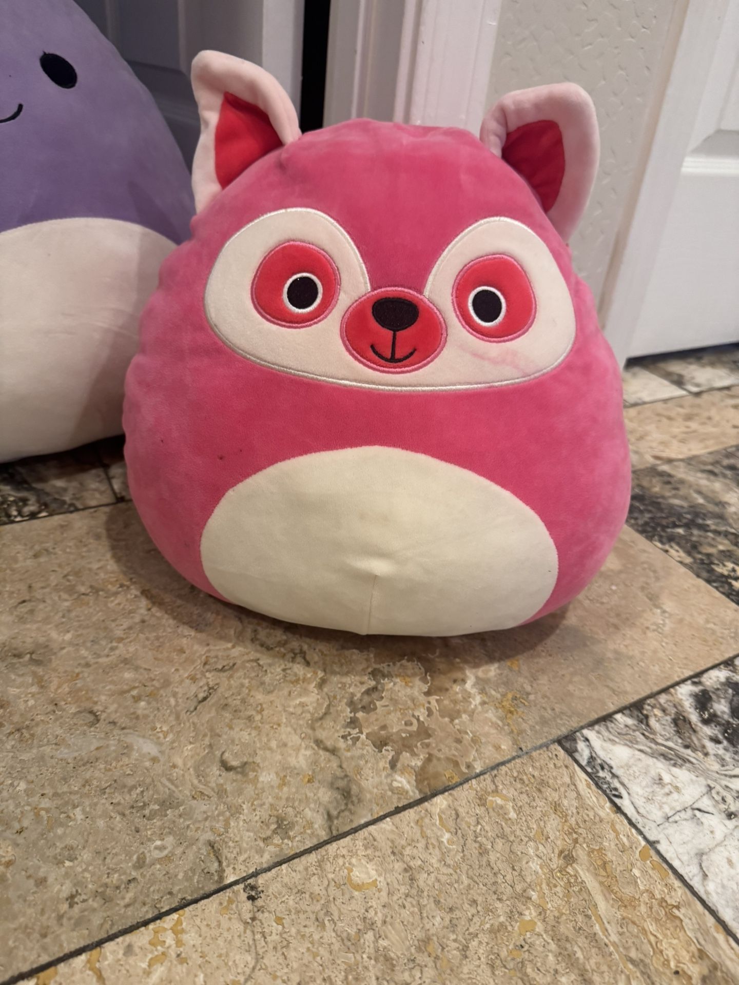 Pink Raccoon Squishmallow