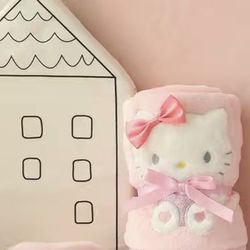 Small Hello Kitty Pink Baby Blanket New