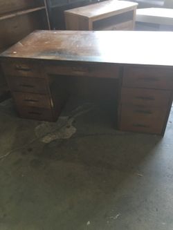 Wooden desk