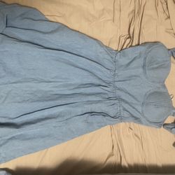 Lauren Conrad Size Xs Denim Dress With Pockets. See My Page For More 