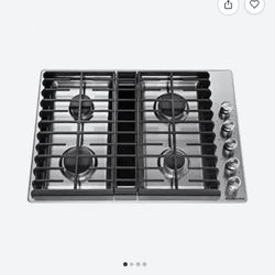 KitchenAid - 30 in. Wide 4 burners Built-In Downdraft Gas Cooktop with Automatic electronic re-ignit
