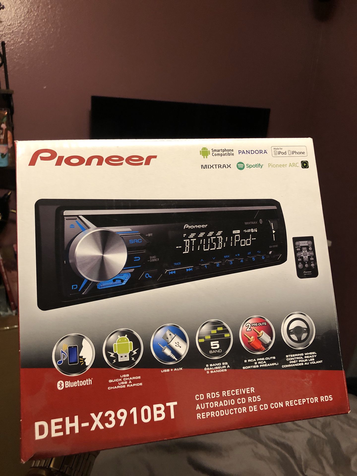 pioneer stereo - DEH - X3910BT