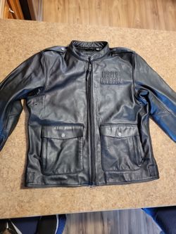 Harley Davidson leather jacket mens size large