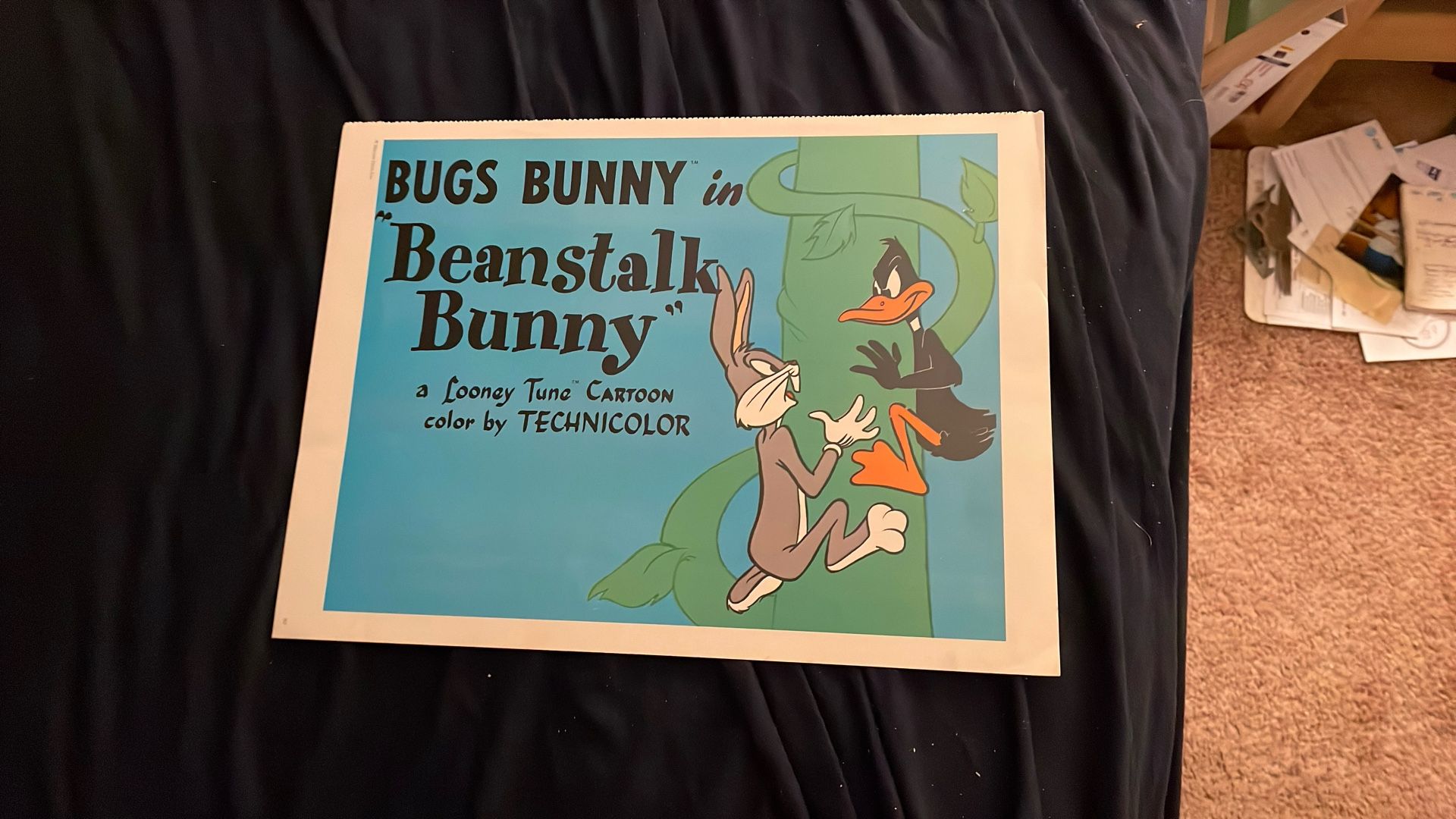 “Beanstalk Bunny” Poster Bugs Bunny Old Film Movie Photo