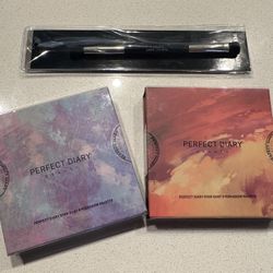 Perfect Diary  Eyeshadow Palette x 2 +  Eyeshadow brush (New)