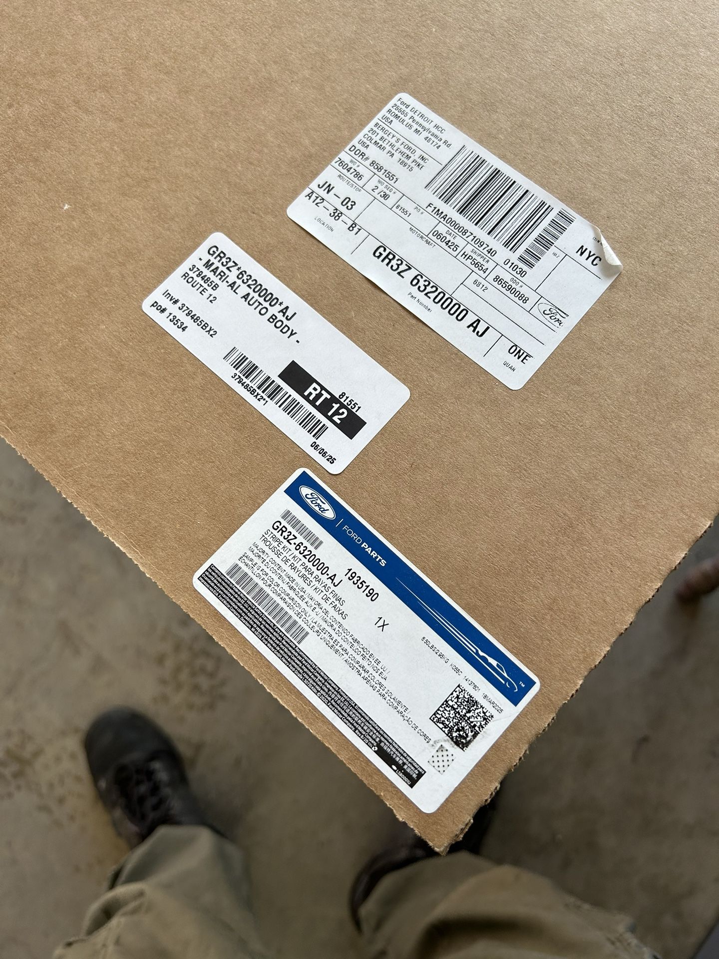 2015-2017 Ford Mustang Parts- OEM Hood Vinyl Tape