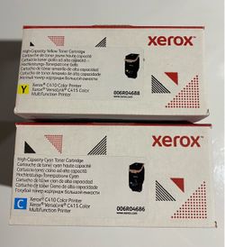 Xerox C410/C415 High-Capacity Toner Cartridges Yellow & Cyan