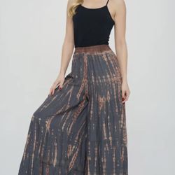 Tie Dye Wide Leg Pants