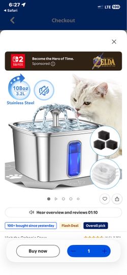 Stainless Steel Pet Water Fountain