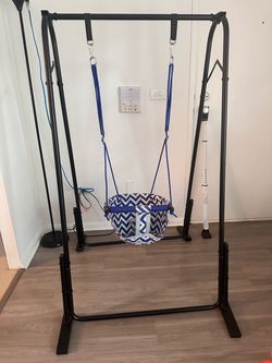 2 in 1 Baby Jumper Swing, Toddler Swing 6 Months to 6 Years Grey.