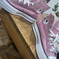 Pink Converse Platform Shoes 