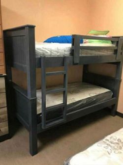 Litera De Pino Twin Twin Colchones Incluidos /bunk Bed