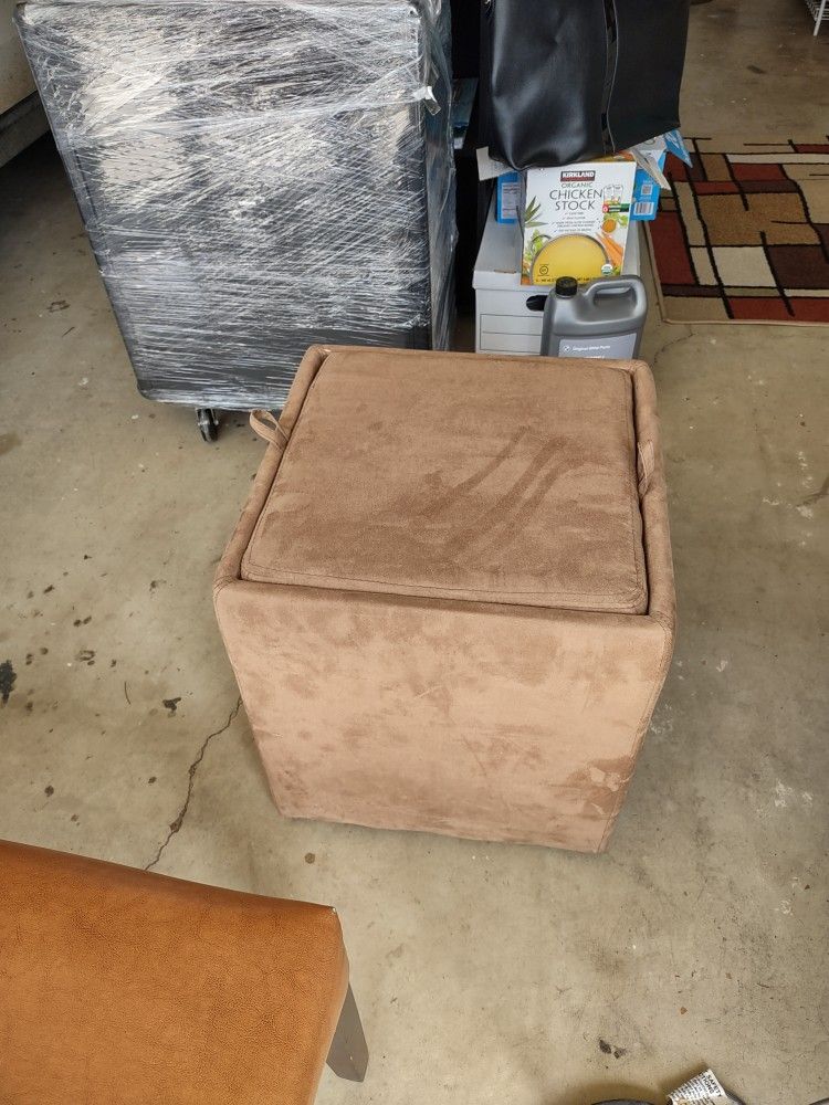 Small Ottoman With Storage
