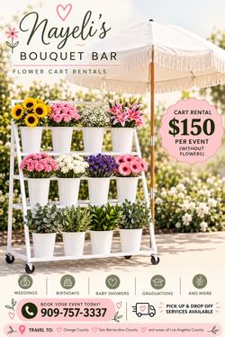 Flower Bar Cart
