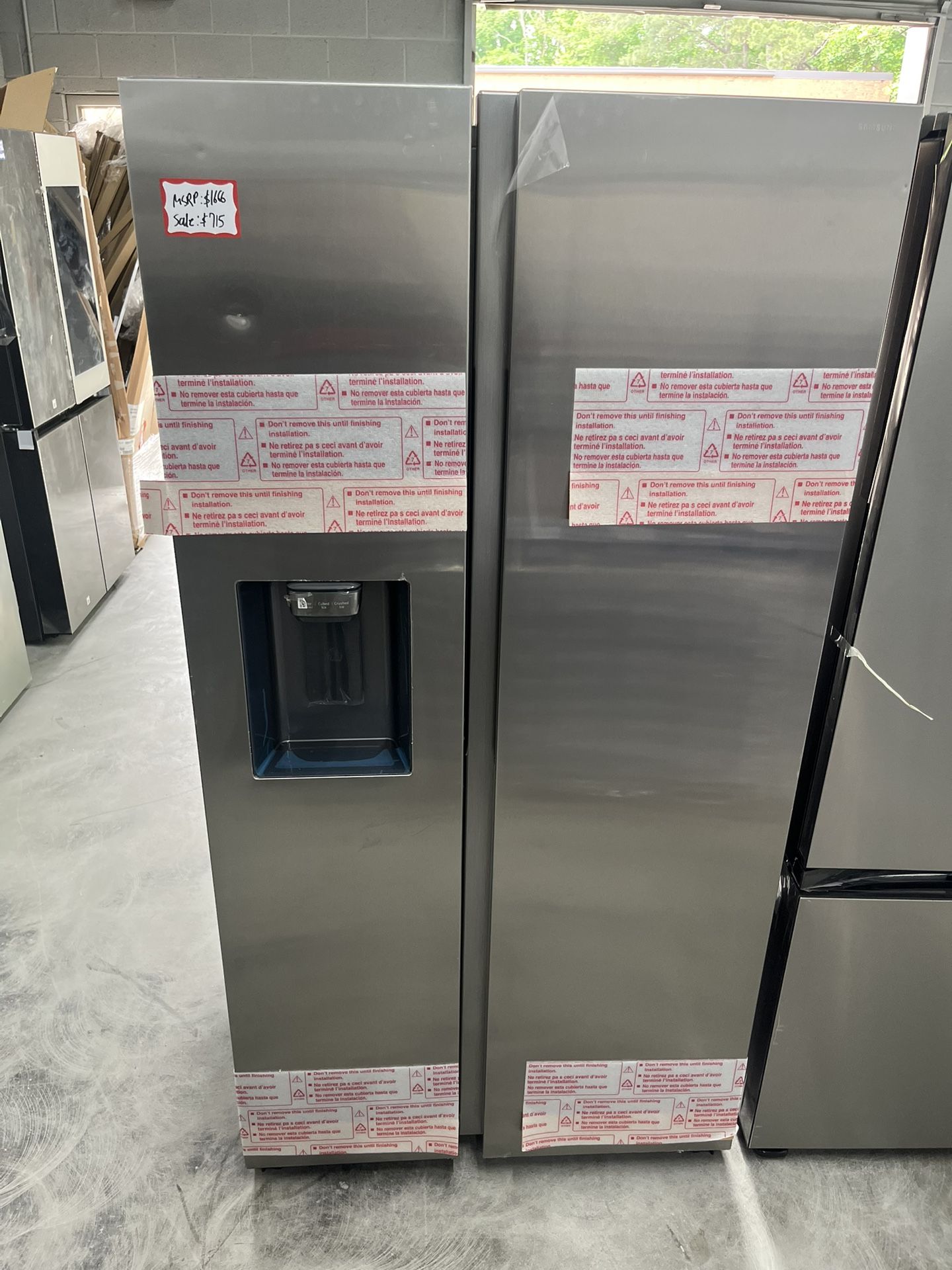 (Price drop limited time only)🗣️ Samsung side by side refrigerator