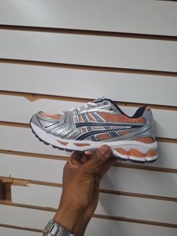 ASICS GEL-Kayano 21 Running Shoes Silver/Orange