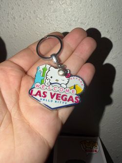 Hello Kitty Welcome to Las Vegas Keychain