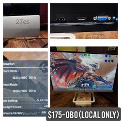 HP27ES Desktop Monitor ($175 OBO)