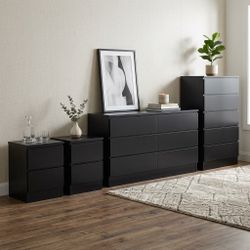Dresser, chest and 2 nightstands - Cómoda, Gavetero y 2 mesitas de noche