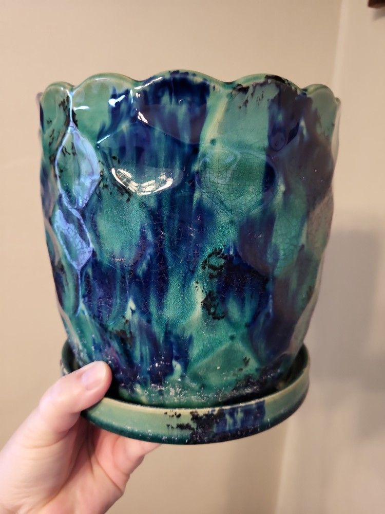 Large Turquoise Color Planter