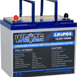 WEIZE 12V LITHIUM CAR AUDIO BATTERY 