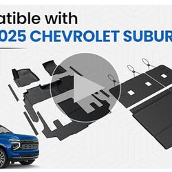 Floor Mats Cargo Mat for 2021-2024 2025 2026 Chevrolet Chevy Suburban/GMC Yukon XL 7 Seats Car Mat - Open Box