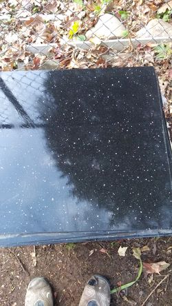 Granite tiles Galaxy Black. 23 1/2" X. 23 1/2"