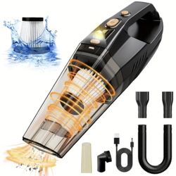Handheld Car Mini Vacuum Cleaner -Multifunctional, Easy to Operate - Has a Variety of Accessories