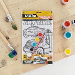 Tonka Paint Your Own Art Board Set Fire/Police 5 Colors & Paintbrush New Sealed.

This is a sealed Tonka Paint Your Own Art Board Set featuring a fire