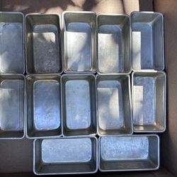 12 Mini Aluminum Loaf Pans - $30