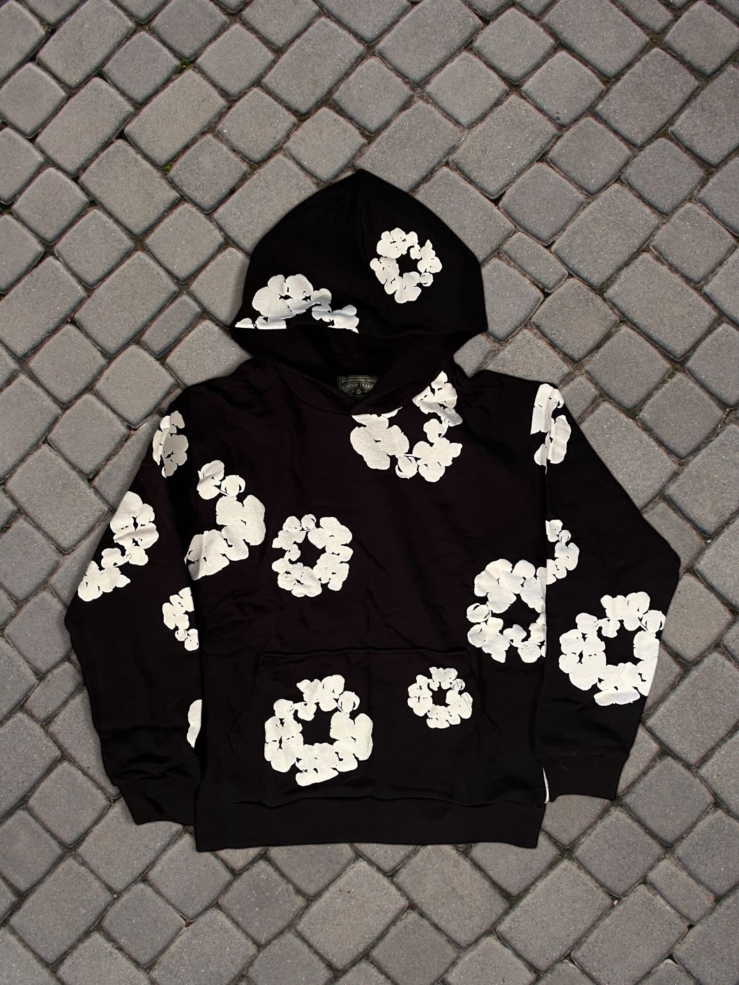 Denim Tears Black And White Hoodie