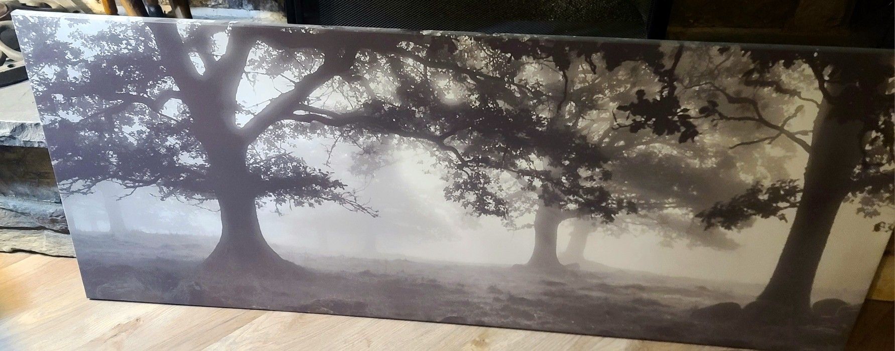 Meadow dream trees Canvas 55x22 picture