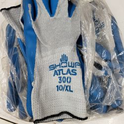 Rubber Work Gloves XL 5 Pairs