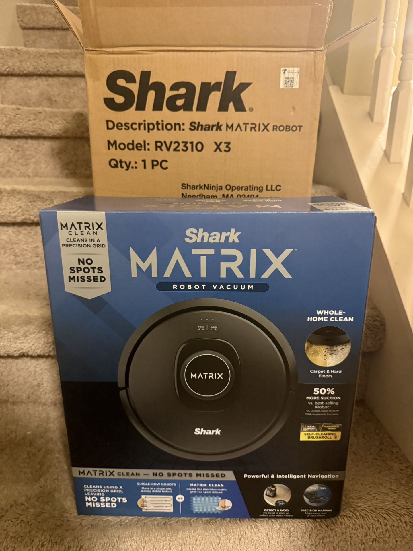 Brand new sealed shark matrix robot vacuum