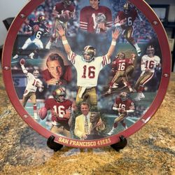 Joe Montana Plate