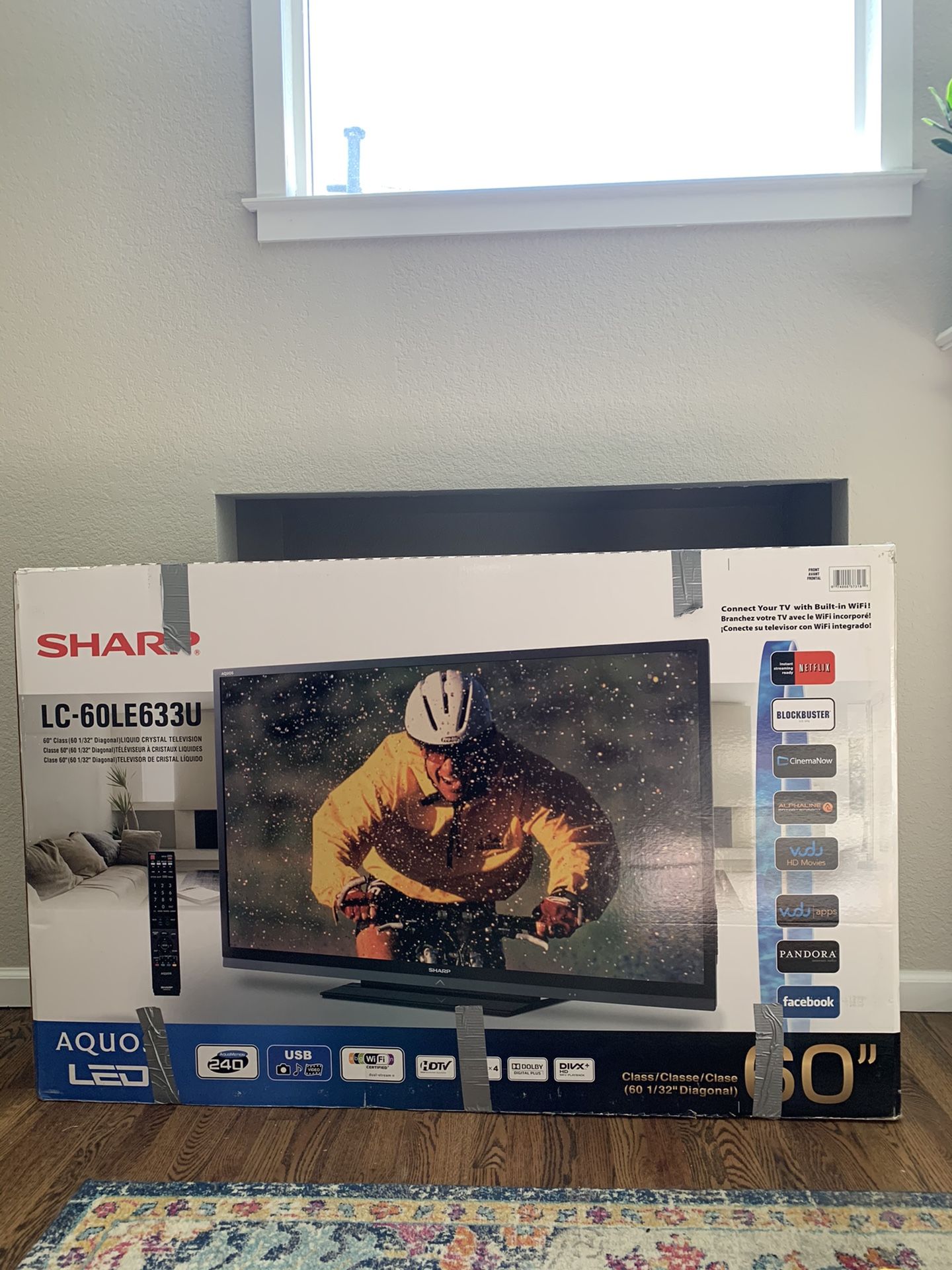 60” LED TV with WiFi and apps