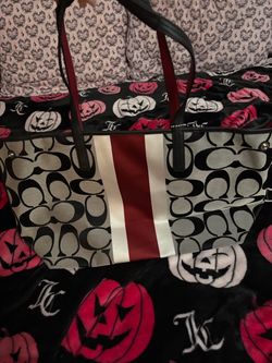 Coach Vintage Hamptons Weekend Signature Stripe Large Tote.