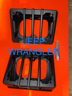 Pair of taillight guards metal fit 2007 to 2017 jeep Wrangler JK oem taillights