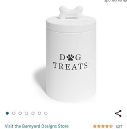 New Barnyard Dog Treat Container 