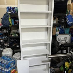 7ft Tall Wood Book Shelf