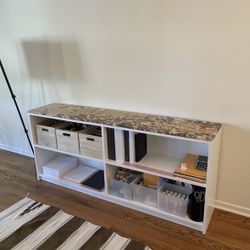 Shelves With Marble Top