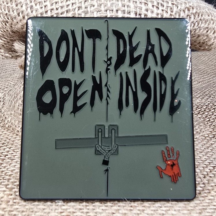 The Walking Dead Don't Open Dead Inside Door Hard Enamel Pin by Geek Gear