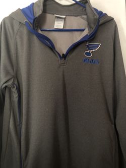 St. Louis blues zip up hoodie sweatshirt